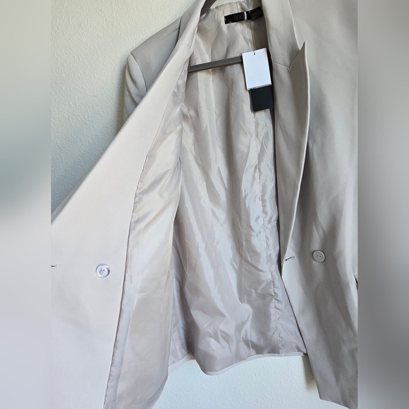 NWT RDI Gray Lightweight Shirt Jacket with Notched Lapel - Picture 8 of 10